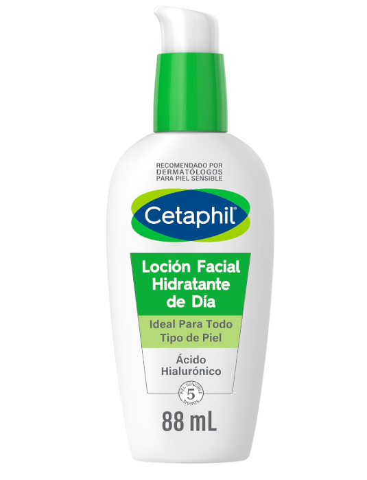 Embalagem de 88ml da Loção Facial Hidratante diurna de Cetaphil