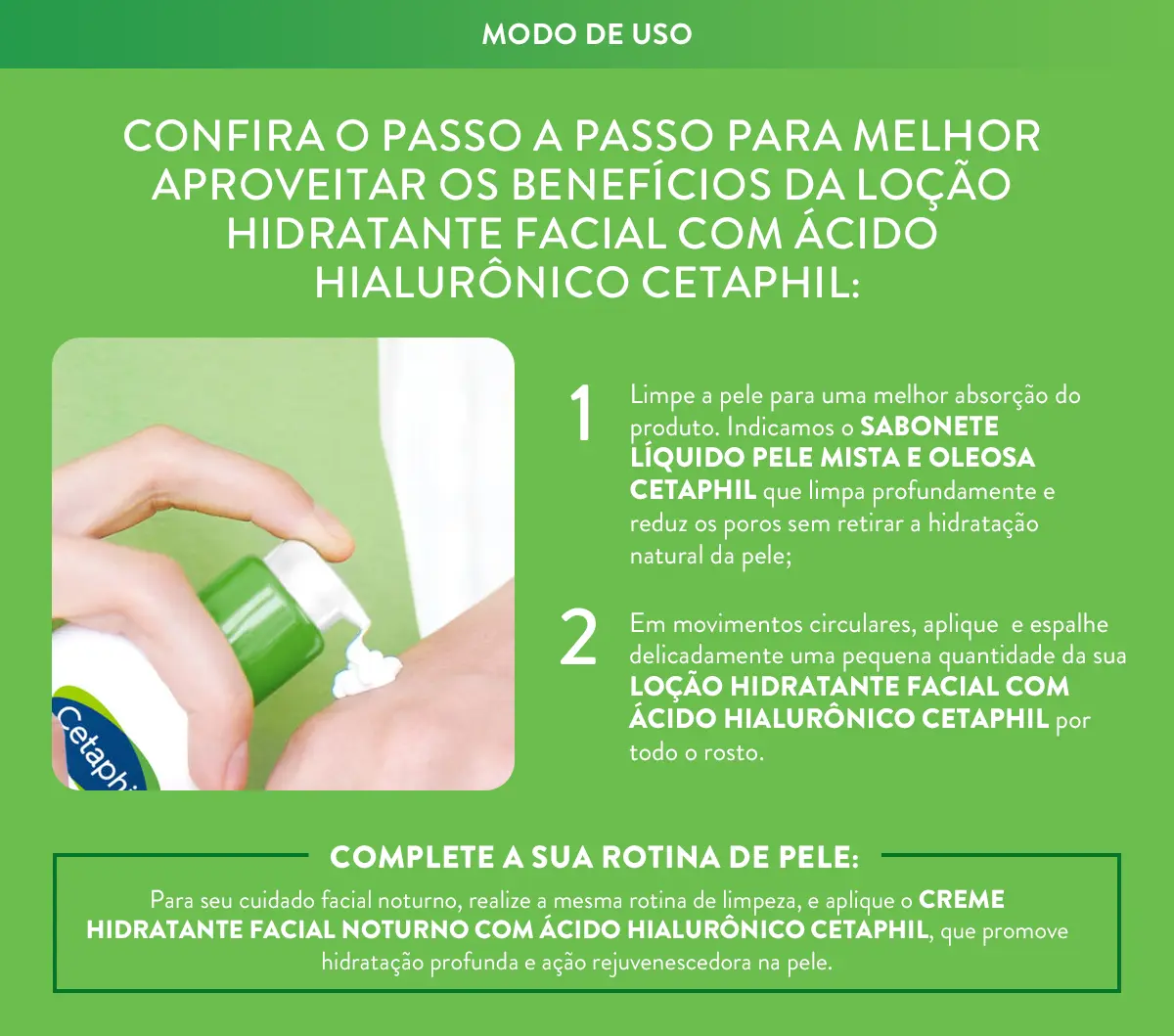 Imagem informativa ensinando o modo de uso.