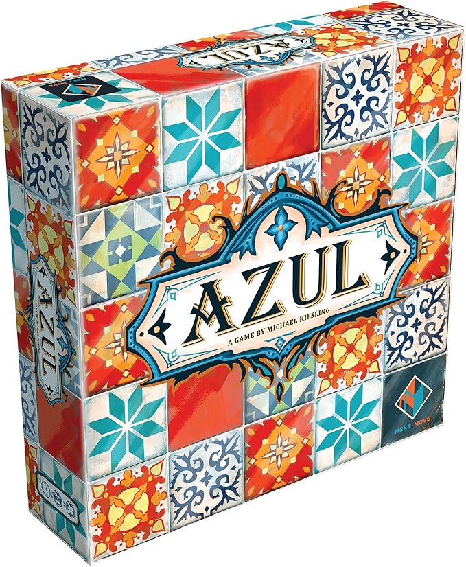 Azul é um jogo abstrato simples e muito estratégico, onde os jogadores buscam pegar os melhores azulejos das fábricas, para poder criar o melhor azulejo, porém as caso ele quebre algum, será penalizado, e também não pode repetir os mesmos padrões em linhas e colunas.