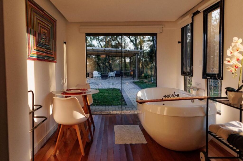 Cabanas românticas com hidromassagem em Curitiba