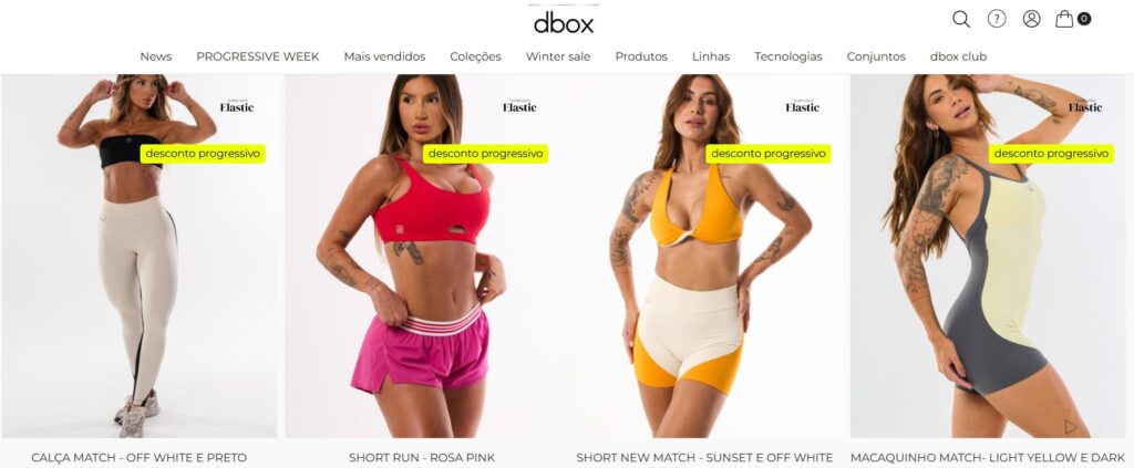 dbox site de moda fitness - compre com o cupom THIAGOCANOVA e ganhe 10% off
