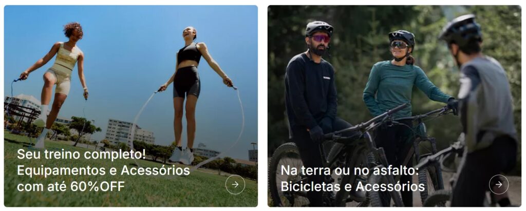 Confira os artigos esportivos na Decathlon.