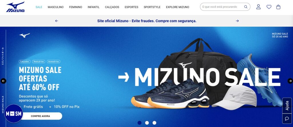 Garanta seus produtos Nike na loja oficial.