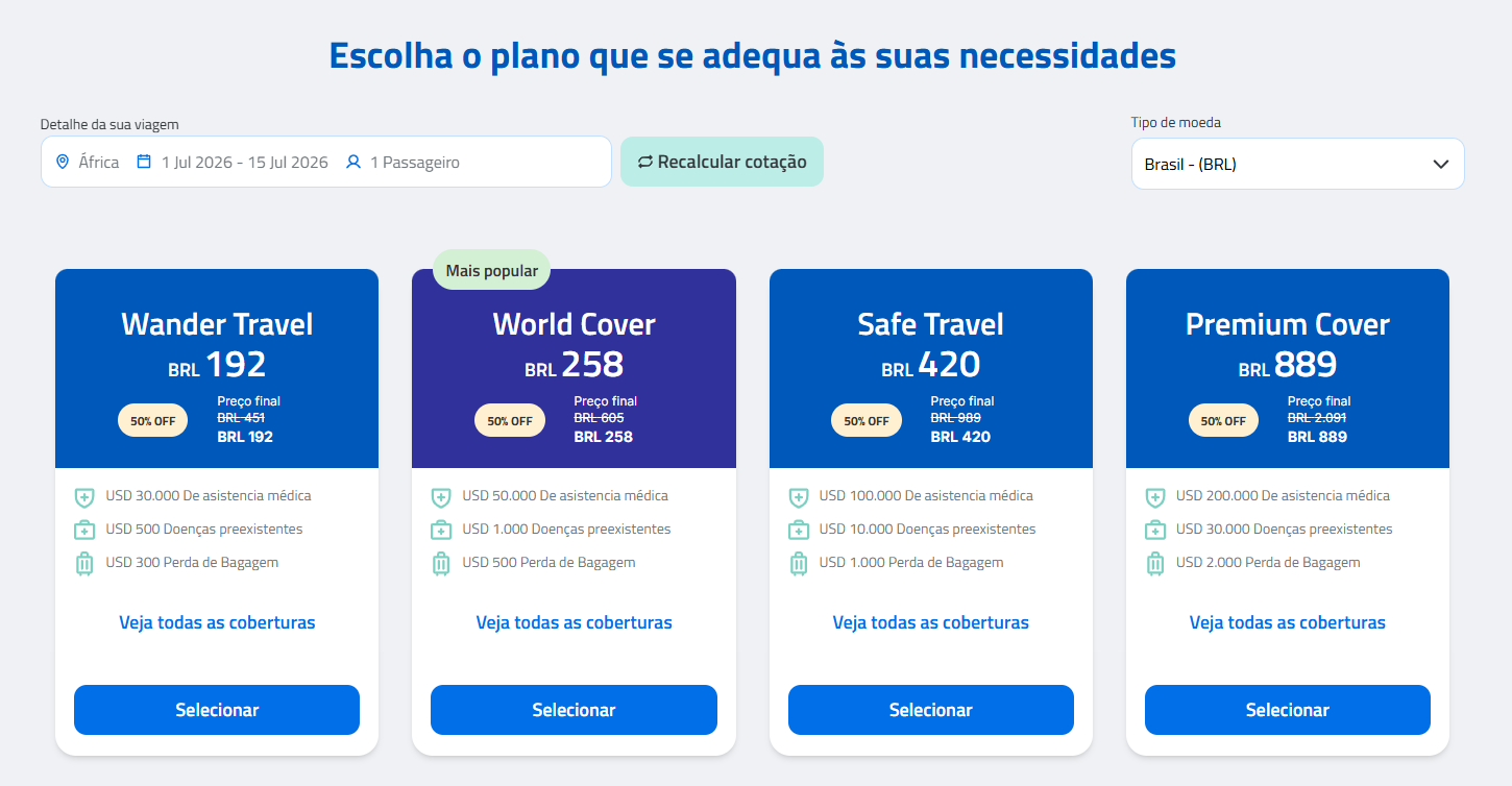 Planos seguro viagem Africa Assist 365 com desconto THIAGOCANOVA