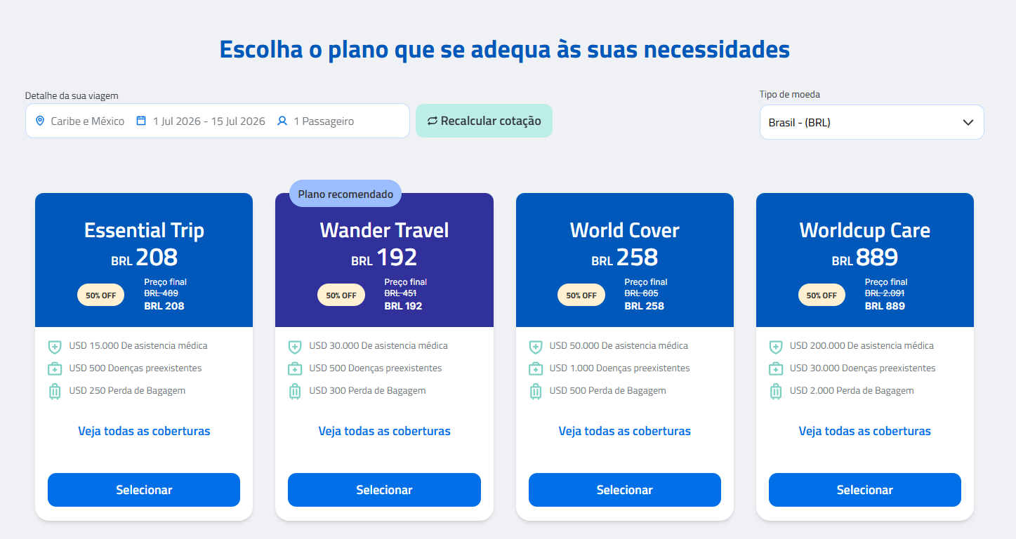 Desconto exclusivo com cupom THIAGOCANOVA no seguro viagem Caribe e México com 15% off