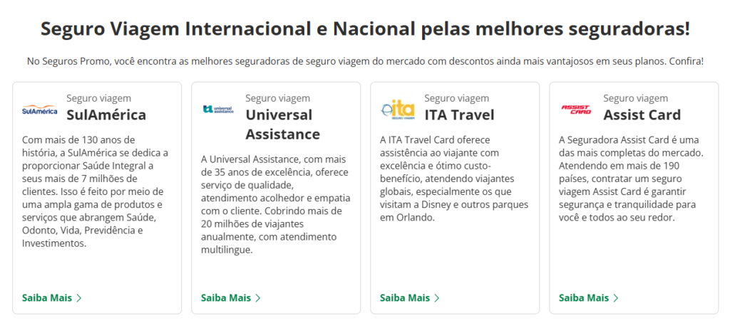 Cote agora mesmo seu seguro viagem com desconto THIAGOCANOVA de 15% acumulativo nas melhores seguradoras de viagem