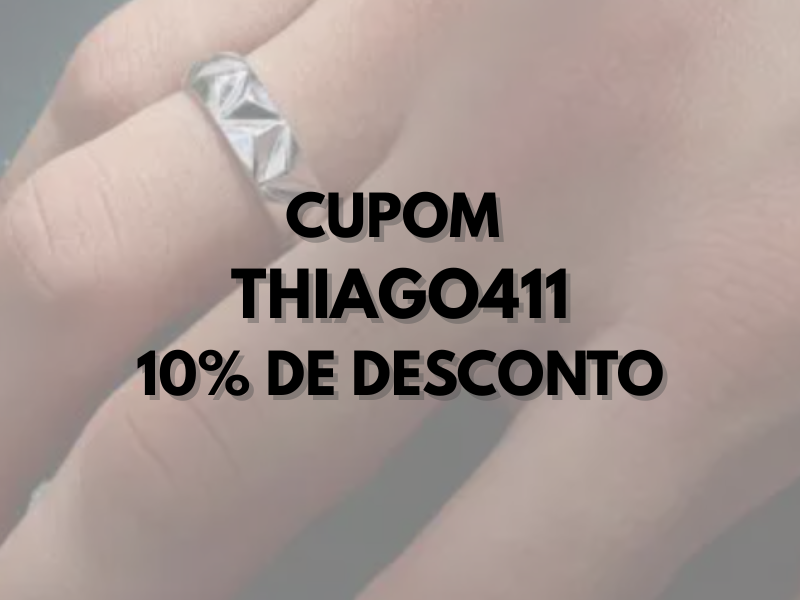 Código de desconto Argennti THIAGO411 com 10% adicional na compra de qualquer produto do site
