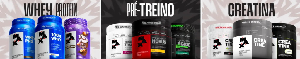 Conheça todos os suplementos da Max Titanium.